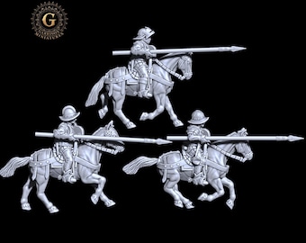 Spanish Empire Jinetes X3, 28mm