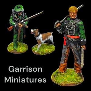 Napoleonic British 95th Rifles 18X 28mm (1/56)  Figures, Sharpe, Waterloo / Peninsula Warhames and Collectors Figures