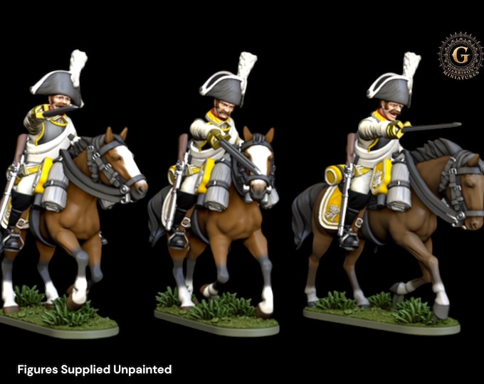 Napoleonic 28mm or 20mm (1/56 or  1/72) Saxony  Cuirassiers Charging