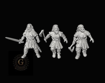 Wildmen X3: 28mm Fantasy & Dark Ages Unpainted Resin Wargame Miniatures