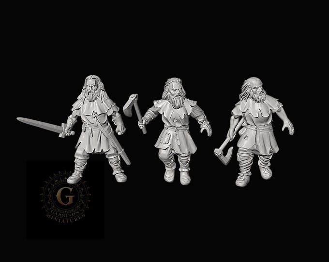Wildmen X3: 28mm Fantasy & Dark Ages Unpainted Resin Wargame Miniatures