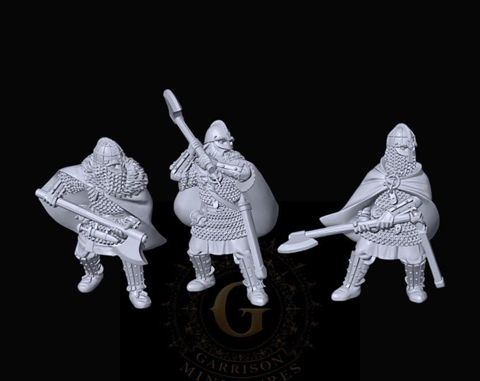Huscarls with Dane Axes 28mm
