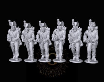 French Fusiliers Charging 1804-1807 - 28mm