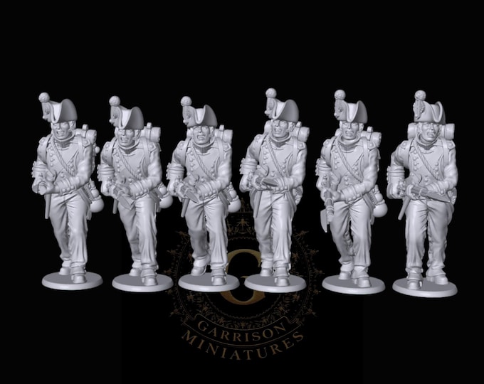 French Fusiliers Charging 1804-1807 - 28mm