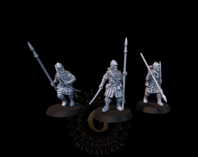 Provincial Archers with Spears 28mm 1/56