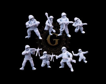 Soviet Assault Engineers Support 28mm 1/56