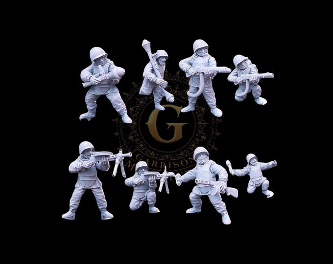 Soviet Assault Engineers Support 28mm 1/56