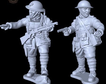 WW1 USMC American Expeditionary Force HQ,  Belleau Wood 1918 28mm 1/56