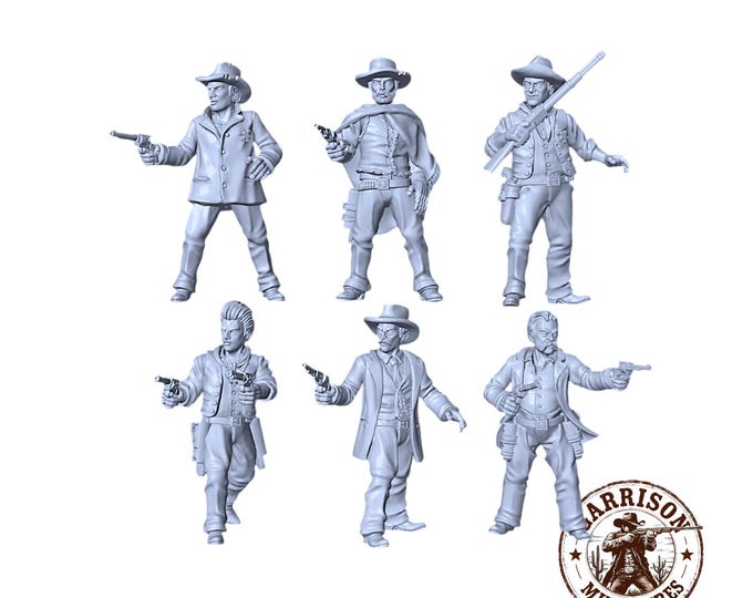 HO Scale Wild West 1/87 Unpainted Resin Western Legends Miniatures Train Layout