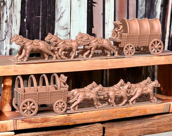 American Civil War Supply Wagons,15mm and 13.5mm Epic Scale