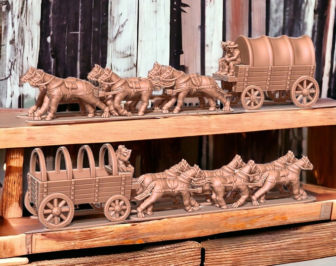 American Civil War Supply Wagons,15mm and 13.5mm Epic Scale