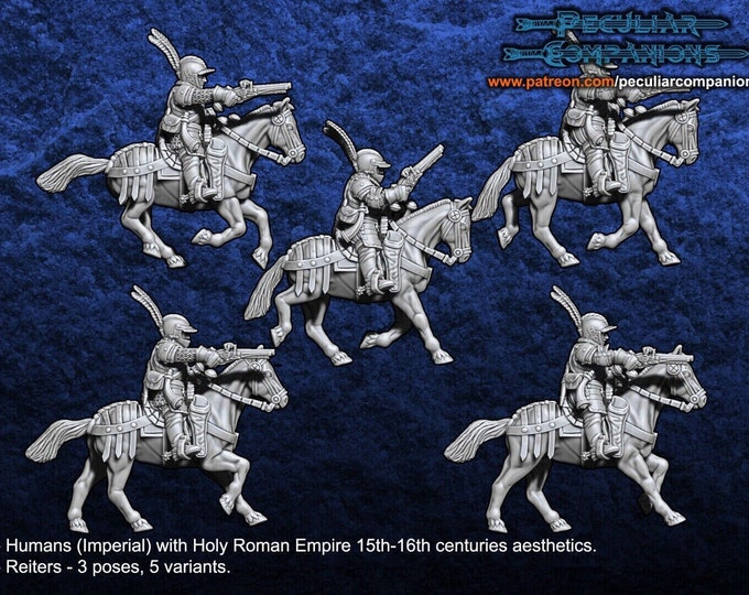 Empire Tudor Reiters Pistoliers 28mm 1/56
