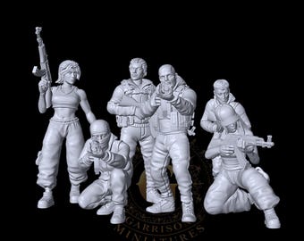 Post-Apocalypse / Modern Russian etc Mercenaries 32mm