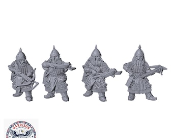 28mm Unpainted Resin Dwarf Crossbowmen Miniatures