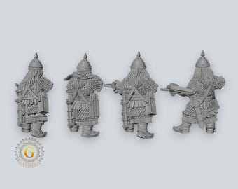 28mm Unpainted Resin Dwarf Crossbowmen Miniatures