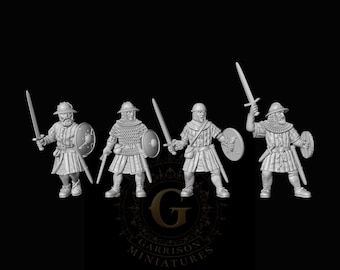 14thC Scots with Sword & Shield 28mm