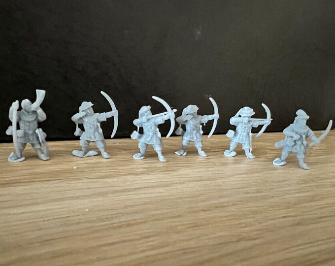 Halfling Levy Archers, 28mm 1/56