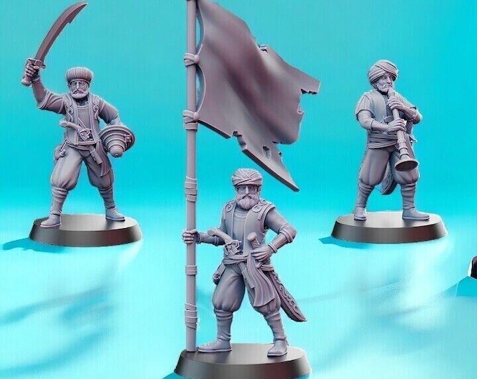 Araby Easterling Umbar Corsairs Command   28mm 1/56