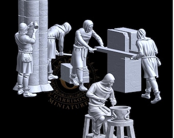 Master Mason and Stonecutters 28mm