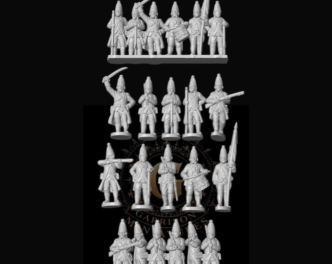 Hessian Infantry: 15mm or 13.5mm Epic