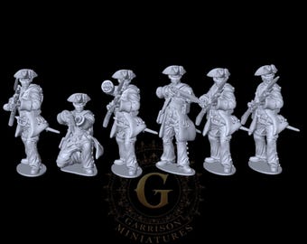 Jacobite Irish Picquets "Wild Geese" X6: '45 Rebellion, Culloden 28mm