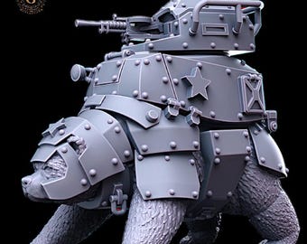 Konflikt '47 Weird War etc Compatible Russian Armoured Assault Bear A  28mm 1/56