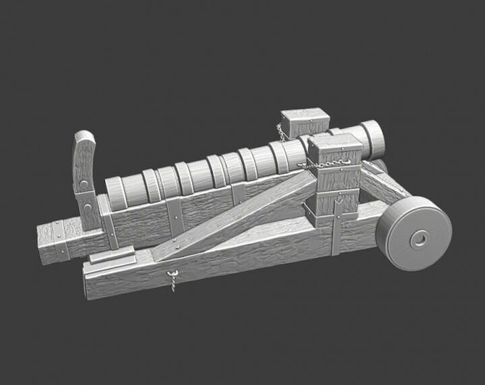 Medieval Small Castle Cannon - - 28mm 1/56