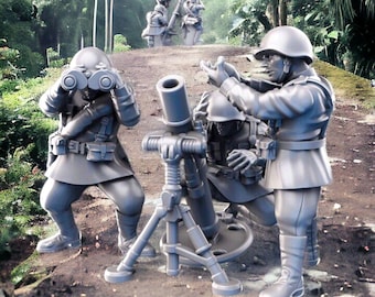 Soviet Mortar Unit, 28mm 1/56