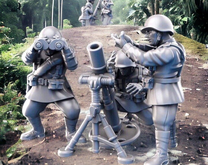 Soviet Mortar Unit, 28mm 1/56