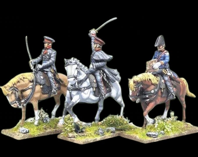 Napoleonic Mounted Prussian High Command 28mm 1/56