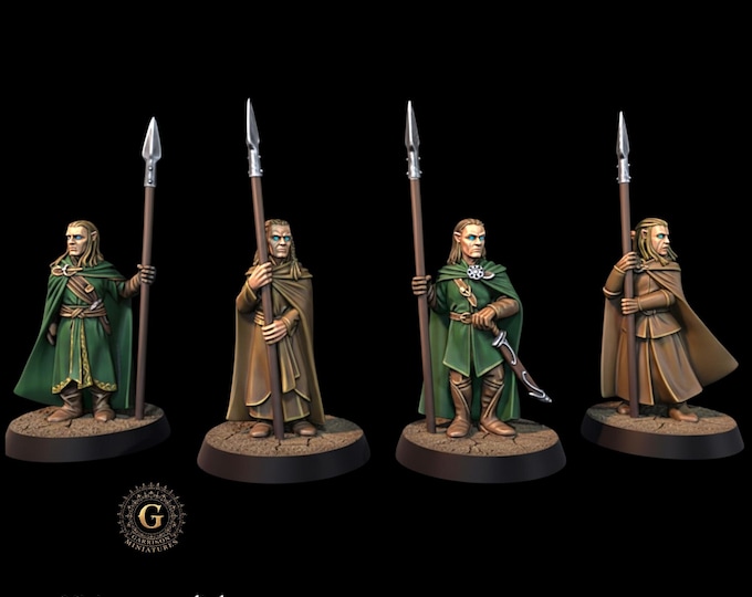 Elves with Spears X4