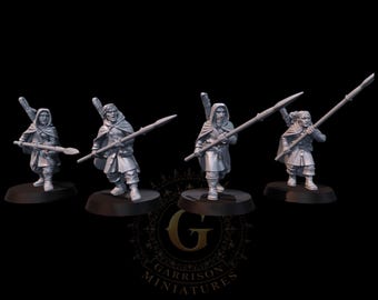 Rangers with Spears   28mm 1/56