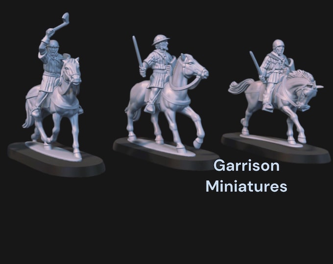 Mounted Medieval Scottish Hobilars Hand Weapons 28mm 1/56