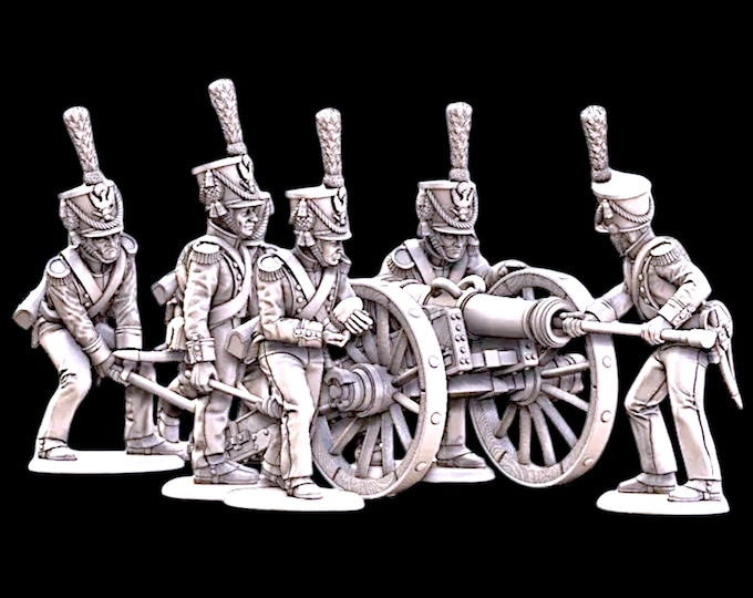Napoleonic Grand Duchy Warsaw Foot Artillery 1807-14 Loading -  28mm 1/56