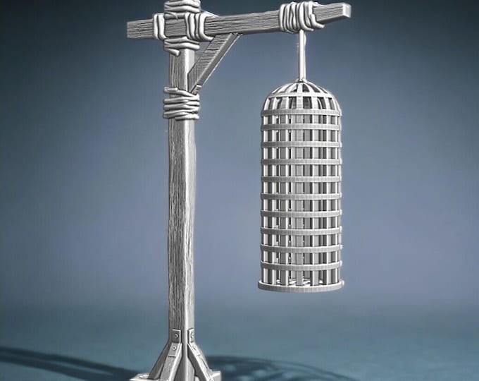Medieval Hanging Cage/ Gibbet model -- 28mm 1/56
