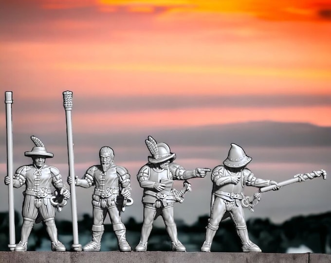 Spanish Empire Artillery Crew, 28mm 1/56