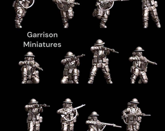 British Riflemen Set, 28mm 1/56