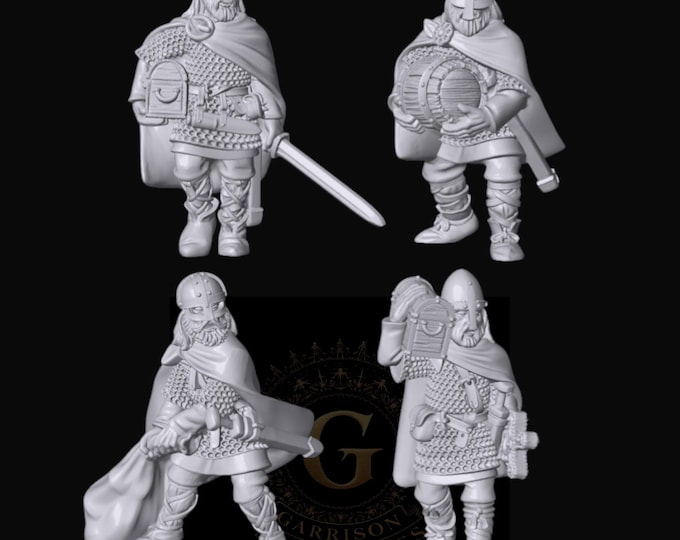 Viking, Dark Ages Looters X4 - 28mm Wargames and Display Miniatures