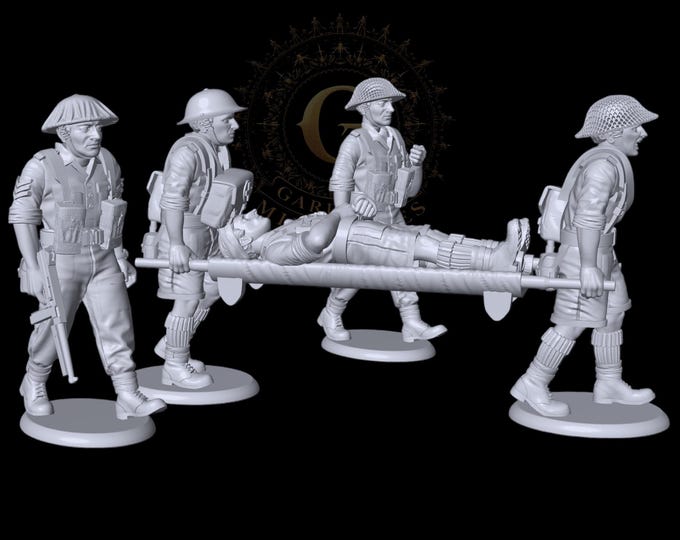 British 8th Army Medics Set : 28mm