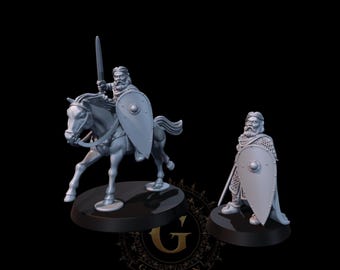 Saxon Huscarl Captain 1 Foot & Mounted 28mm