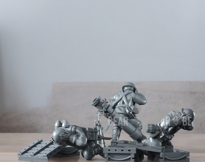 Japanese Heavy Mortar Set 2, 28mm 1/56