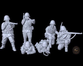 Red Army Snipers & Observers 28mm 1/56
