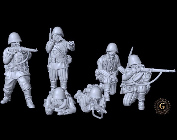 Red Army Snipers & Observers 28mm 1/56