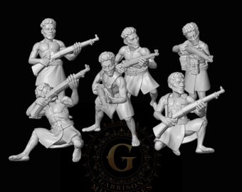 Papuan New Guinea Infantry - Riflemen  28mm