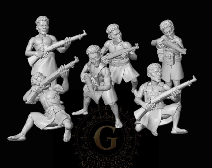 Papuan New Guinea Infantry - Riflemen  28mm