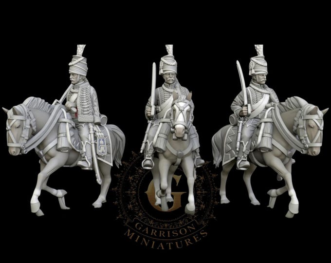 Saxony Hussars Line Order X3 28mm 1/56