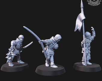 14th Century Archers Command 28mm 1/56