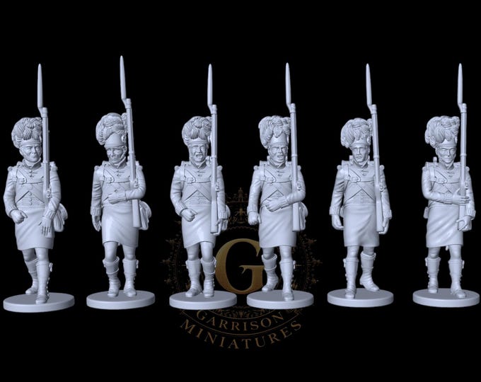 Napoleonic Highlanders Black Watch/Camerons Marching 28mm 1/56