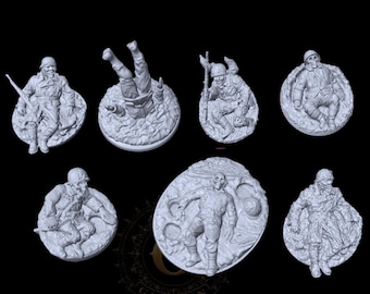 WW2 Stalingrad Frozen Casualty Markers: 20mm & 28mm