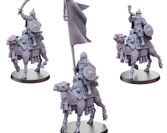 Easterling /Arabic Camel Riders Command  28mm 1/56